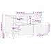 Cabinet TV Maro miere 70 x 33 x 46 cm Lemn de mango solid - WALTI WALTI