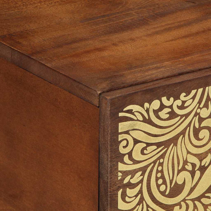 Masă de cafea maro miere 80 x 50 x 40 cm Lemn masiv de mango - WALTI WALTI