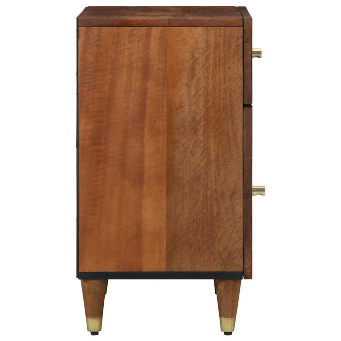 Dulap de noapte maro miere 50 x 33 x 60 cm Lemn masiv de mango - WALTI WALTI