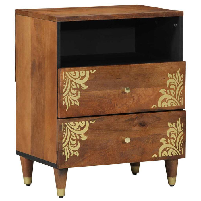 Dulap de noapte Maro miere 50 x 33 x 62 cm Lemn de mango solid - WALTI WALTI