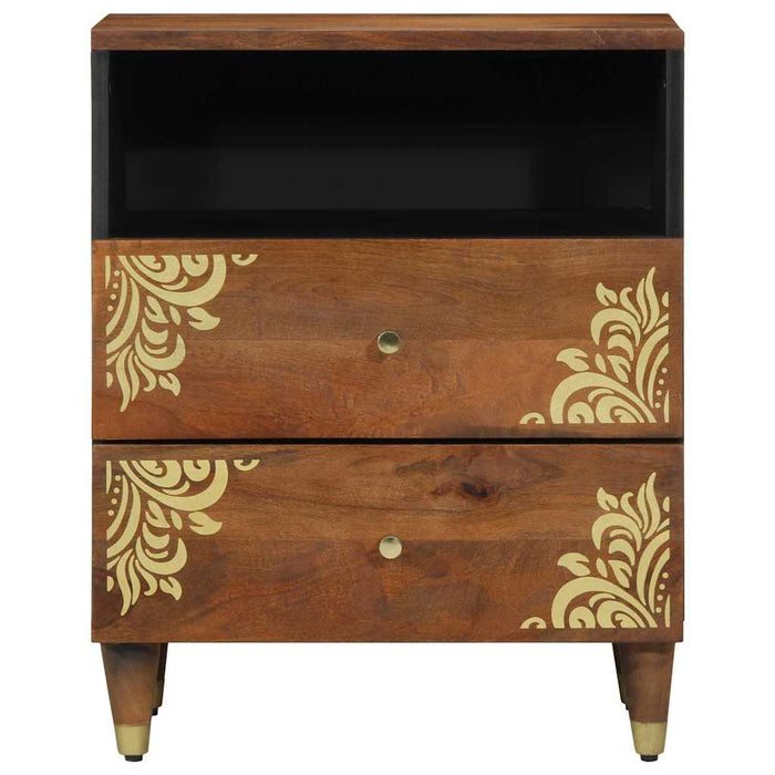 Dulap de noapte Maro miere 50 x 33 x 62 cm Lemn de mango solid - WALTI WALTI