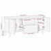 Cabinet TV Maro miere 105 x 33 x 46 cm Lemn de mango solid - WALTI WALTI