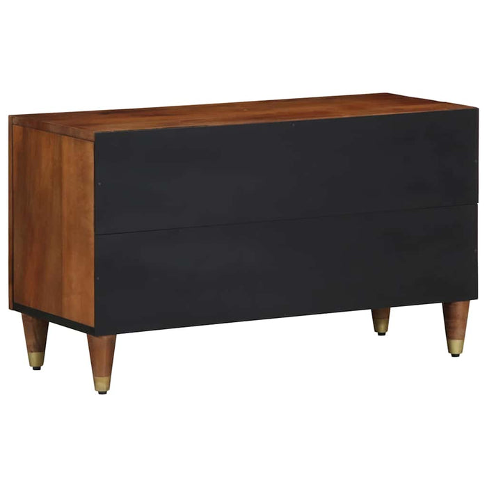 Cabinet TV Maro miere 80 x 33 x 46 cm Lemn de mango solid - WALTI WALTI