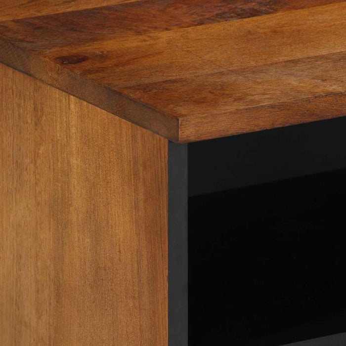 Cabinet TV Maro miere 100 x 33 x 46 cm Lemn de mango solid - WALTI WALTI