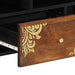 Cabinet TV Maro miere 100 x 33 x 46 cm Lemn de mango solid - WALTI WALTI
