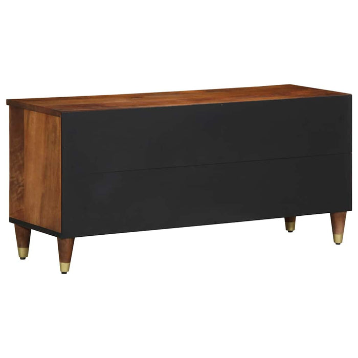 Cabinet TV Maro miere 100 x 33 x 46 cm Lemn de mango solid - WALTI WALTI
