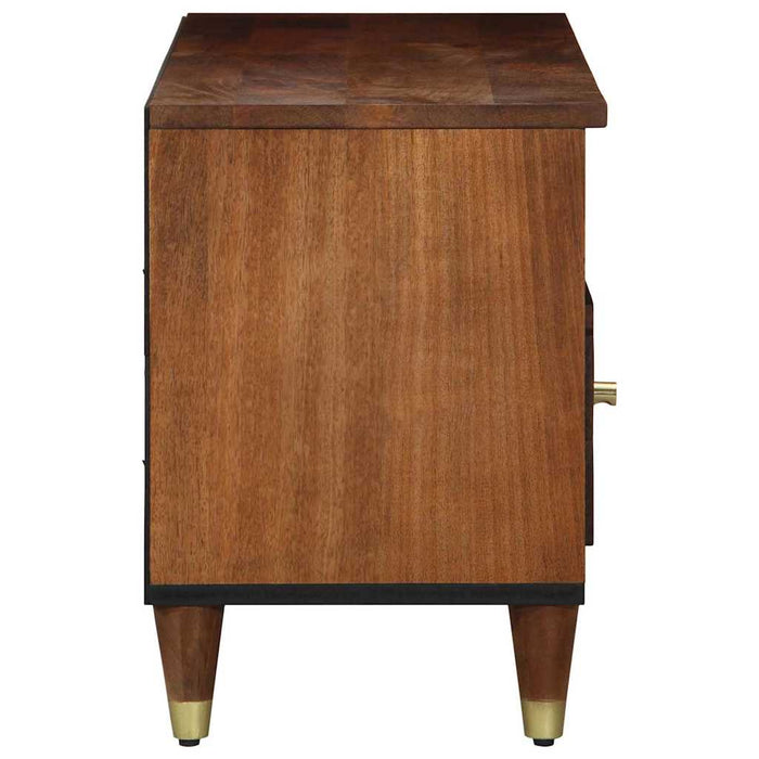 Cabinet TV Maro miere 100 x 33 x 46 cm Lemn de mango solid - WALTI WALTI