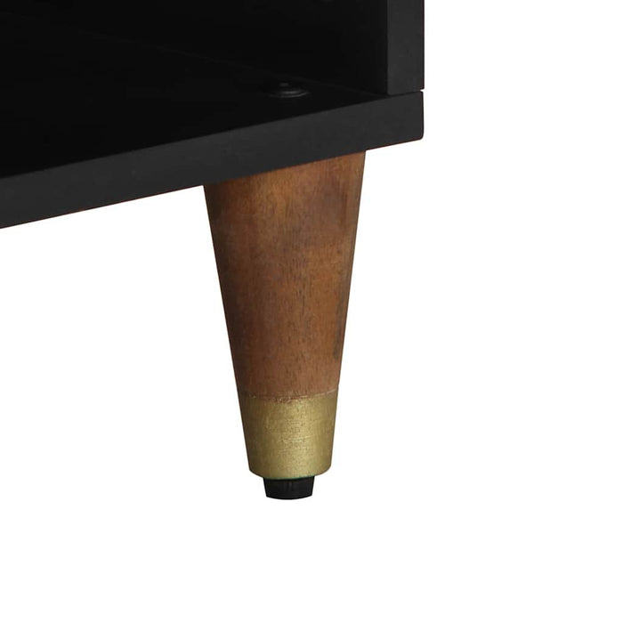 Cabinet TV Maro miere 80 x 33 x 46 cm Lemn de mango solid - WALTI WALTI
