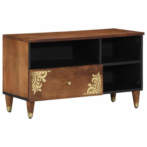 Cabinet TV Maro miere 80 x 33 x 46 cm Lemn de mango solid - WALTI WALTI
