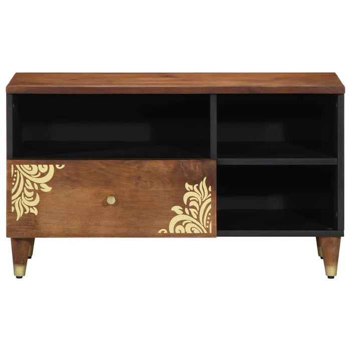 Cabinet TV Maro miere 80 x 33 x 46 cm Lemn de mango solid - WALTI WALTI