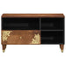 Cabinet TV Maro miere 80 x 33 x 46 cm Lemn de mango solid - WALTI WALTI