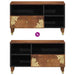 Cabinet TV Maro miere 80 x 33 x 46 cm Lemn de mango solid - WALTI WALTI