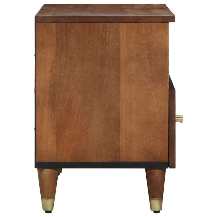 Cabinet TV Maro miere 80 x 33 x 46 cm Lemn de mango solid - WALTI WALTI