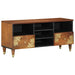 Cabinet TV Maro miere 100 x 33 x 46 cm Lemn de mango solid - WALTI WALTI