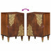 Dulap de Baie Maro miere 38 x 33 x 58 cm Lemn de mango solid - WALTI WALTI