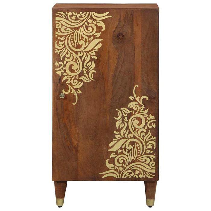 Bufet cu raft cu ușă Maro 40 x 33 x 75 cm Lemn de mango solid - WALTI WALTI