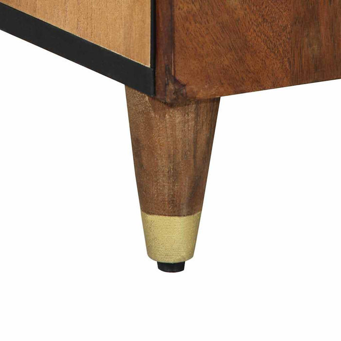 Bufet cu raft cu ușă Maro 60 x 33 x 75 cm Lemn de mango solid - WALTI WALTI
