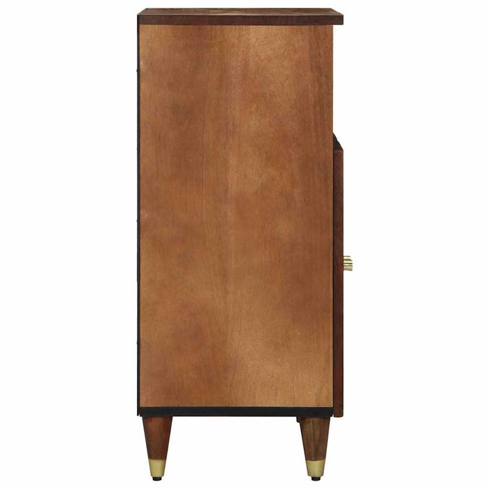 Bufet cu raft cu ușă Maro 60 x 33 x 75 cm Lemn de mango solid - WALTI WALTI