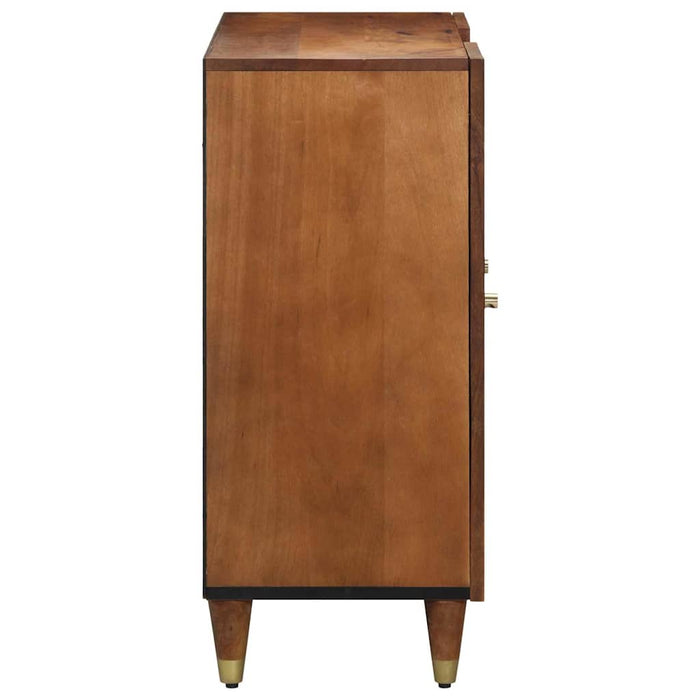 Bufet cu raft cu ușă Maro 90 x 33 x 75 cm Lemn de mango solid - WALTI WALTI