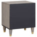 Dulap de noapte Gri 40 x 33 x 46 cm Lemn de mango solid - WALTI WALTI