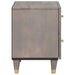 Dulap de noapte Gri 40 x 33 x 46 cm Lemn de mango solid - WALTI WALTI