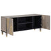Cabinet TV cu raft Gri 105 x 33 x 46 cm Lemn de mango solid - WALTI WALTI