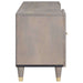 Cabinet TV cu raft Gri 105 x 33 x 46 cm Lemn de mango solid - WALTI WALTI