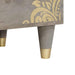 Cabinet TV cu sertar Gri 70 x 33 x 46 cm Lemn de mango solid - WALTI WALTI