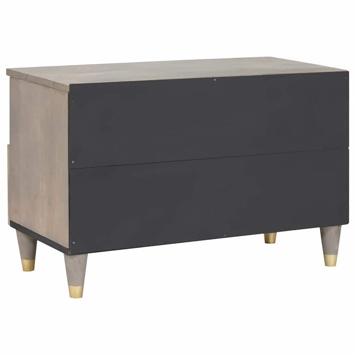 Cabinet TV cu sertar Gri 70 x 33 x 46 cm Lemn de mango solid - WALTI WALTI