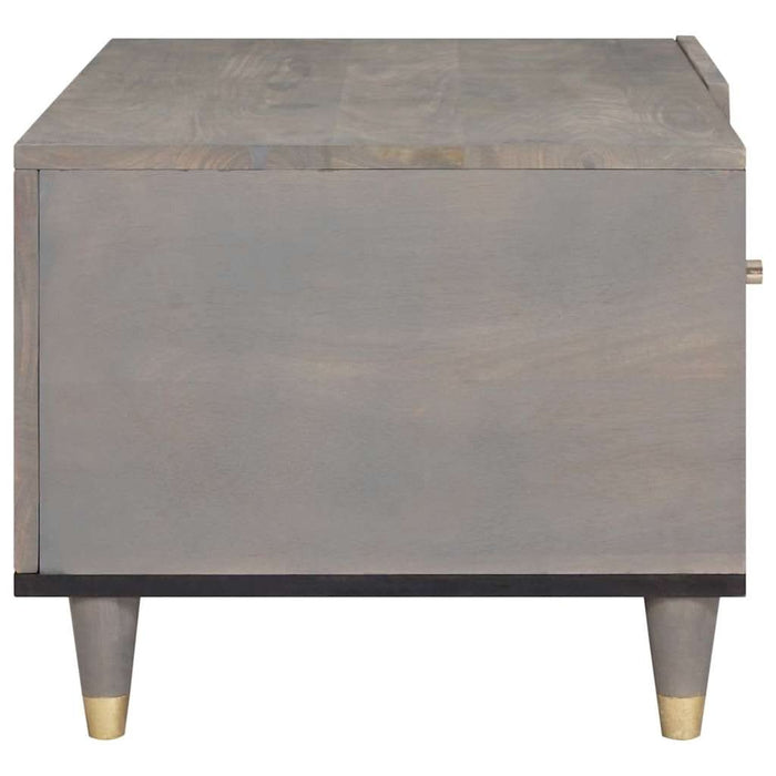 Masă de cafea Gri 80 x 50 x 40 cm Lemn masiv de mango - WALTI WALTI