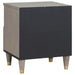 Dulap de noapte Gri 40 x 33 x 46 cm Lemn de mango solid - WALTI WALTI