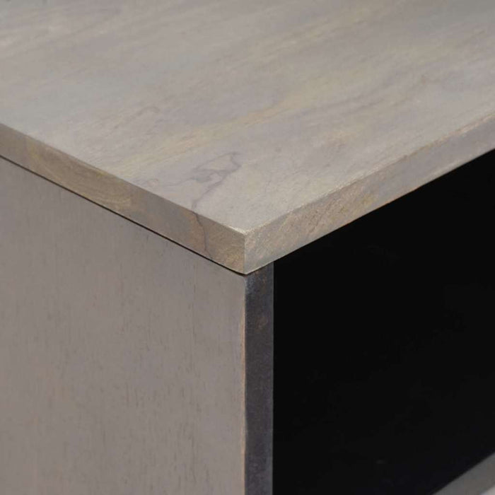 Dulap de noapte Gri 50 x 33 x 62 cm Lemn de mango solid - WALTI WALTI