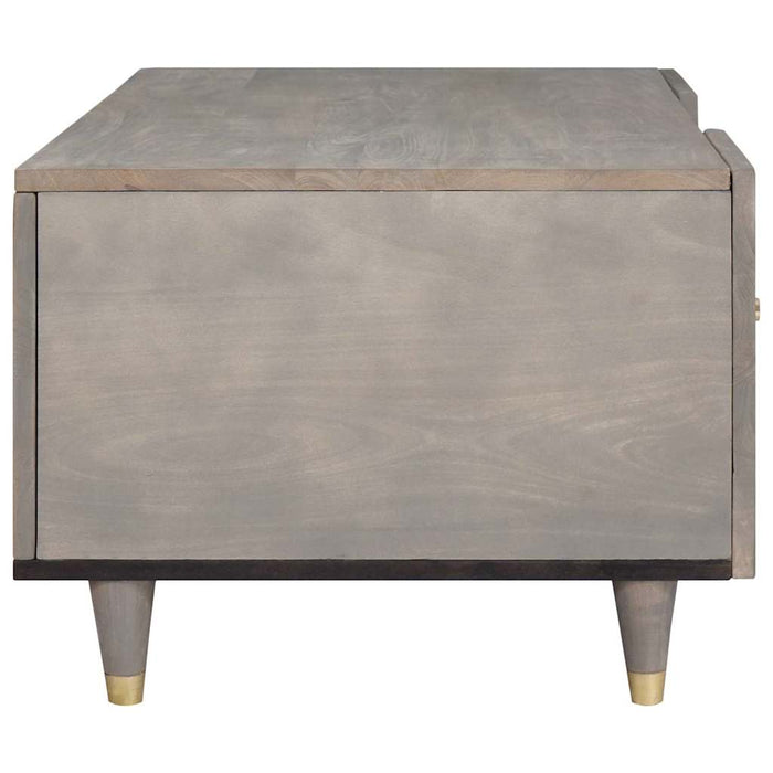 Masă de cafea Gri 100 x 54 x 40 cm Lemn masiv de mango - WALTI WALTI