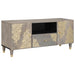Cabinet TV cu sertar Gri 105 x 33 x 46 cm Lemn de mango solid - WALTI WALTI