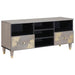 Cabinet TV cu sertar Gri 100 x 33 x 46 cm Lemn de mango solid - WALTI WALTI