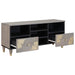 Cabinet TV cu sertar Gri 100 x 33 x 46 cm Lemn de mango solid - WALTI WALTI