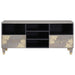 Cabinet TV cu sertar Gri 100 x 33 x 46 cm Lemn de mango solid - WALTI WALTI
