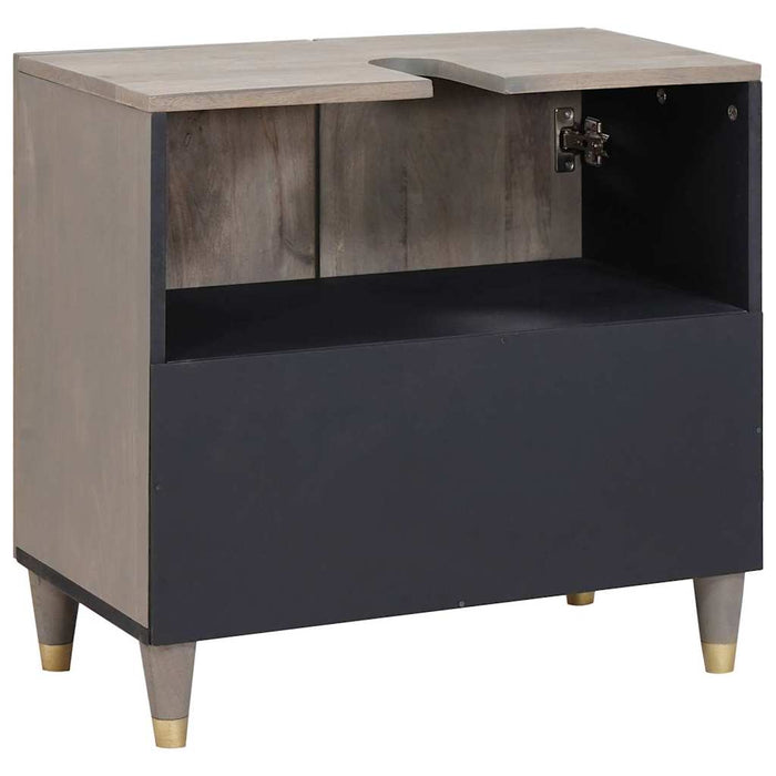 Dulap pentru chiuvetă de baie cu depozitare Gri 62 x 33 x 58 cm - WALTI WALTI
