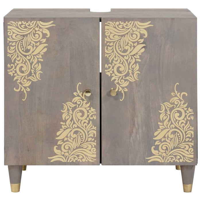 Dulap pentru chiuvetă de baie cu depozitare Gri 62 x 33 x 58 cm - WALTI WALTI