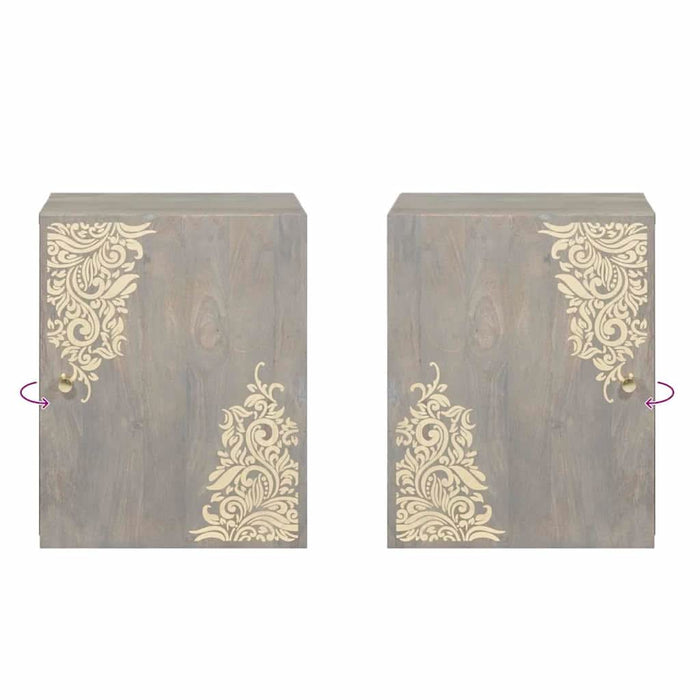 Dulap de perete pentru baie cu depozitare Gri 38 x 33 x 48 cm - WALTI WALTI