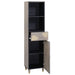 Bufet cu sertar Gri 38 x 33.5 x 160 cm Lemn masiv de mango - WALTI WALTI