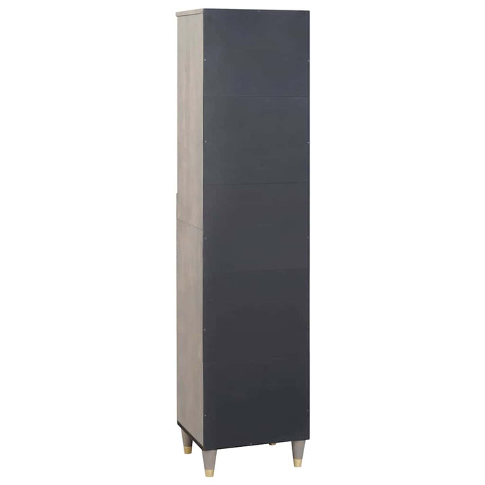 Bufet cu sertar Gri 38 x 33.5 x 160 cm Lemn masiv de mango - WALTI WALTI