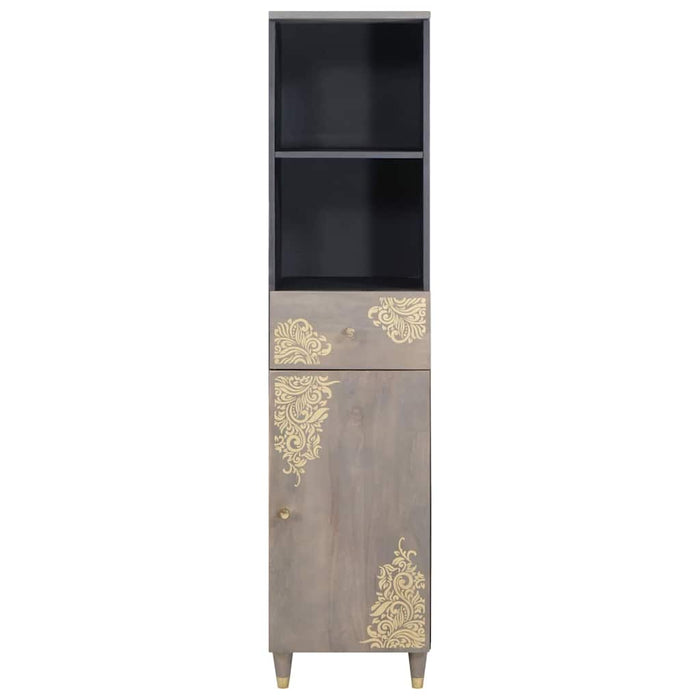 Bufet cu sertar Gri 38 x 33.5 x 160 cm Lemn masiv de mango - WALTI WALTI