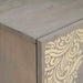 Bufet cu sertar Gri și Aur 40 x 33 x 75 cm Lemn de mango solid - WALTI WALTI