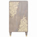 Bufet cu raft Gri și Aur 40 x 33 x 75 cm Lemn de mango solid - WALTI WALTI
