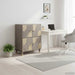 Bufet cu raft Gri și Aur 60 x 33 x 75 cm Lemn de mango solid - WALTI WALTI