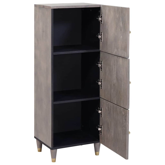 Bufet cu raft Gri și Aur 40 x 33 x 110 cm Lemn de mango solid - WALTI WALTI