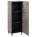 Bufet cu raft Gri și Aur 40 x 33 x 110 cm Lemn de mango solid - WALTI WALTI