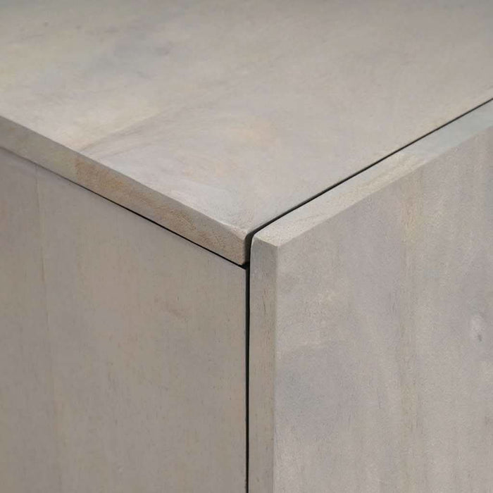 Bufet cu sertar Gri și Aur 60 x 33 x 100 cm Lemn de mango solid - WALTI WALTI