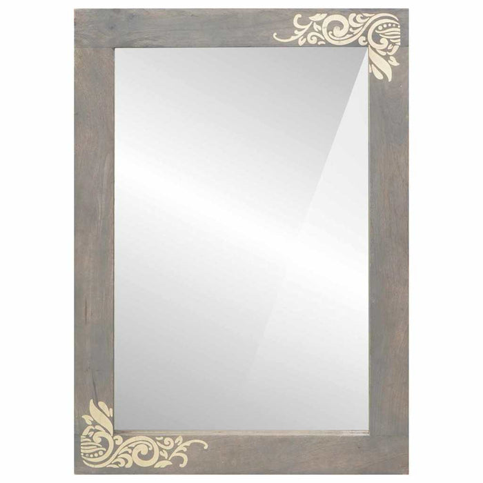 Oglindă pentru baie cu oglindă Gri și Argintiu 50 x 70 x 3 cm - WALTI WALTI
